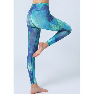 Buddha Gift Leaves Print Pants Sports Fitness Yoga High Waist Leggings Women's Yoga Pants