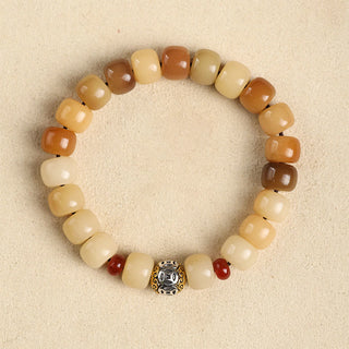 Buddha Gift Natural Bodhi Seed The Lord of the Corpse Forest Om Mani Padme Hum Wisdom Bracelet