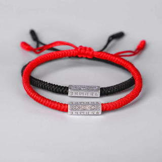 Buddha Gift Om Mani Padme Hum Luck Protection Red String Bracelet