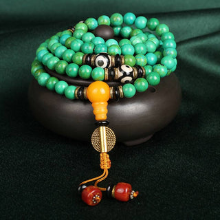 Buddha Gift Tibetan Turquoise Mala Balance Necklace Bracelet