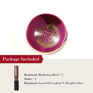 Buddha Gift Tibetan Sound Bowl Handcrafted for Chakra Healing and Mindfulness Meditation Singing Bowl Set