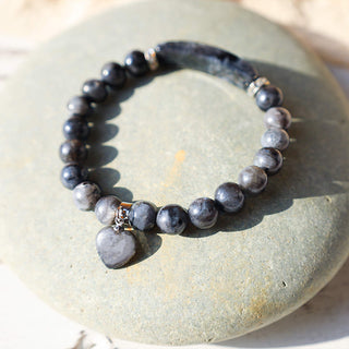 Buddha Gift Natural Quartz Love Heart Healing Beads Bracelet