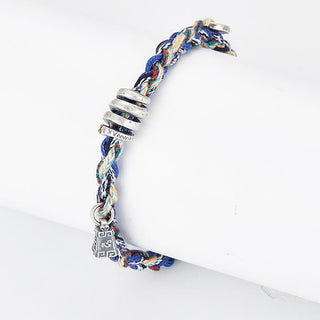 Buddha Gift 925 Sterling Silver Coins Scales Charm Handmade Blessing Bracelet