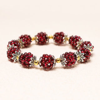 Buddha Gift Natural Garnet Healing Bracelet