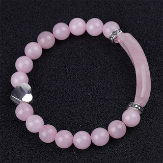 Buddha Gift Natural Crystal Beads Unisex Heart Bracelet