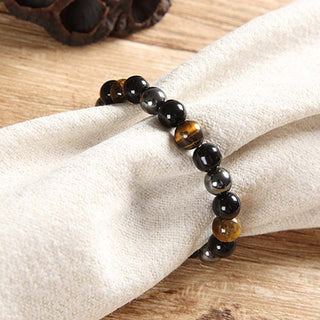 Buddha Gift Tibetan Tiger's Eye Bracelet Necklace Set