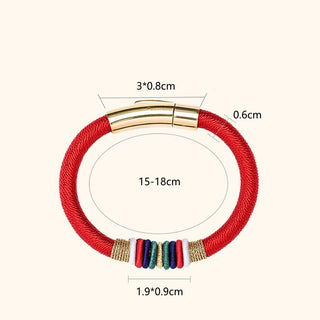 Buddha Gift Tibetan Handmade Colorful King Kong Knot Five Elements Luck Braid String Bracelet