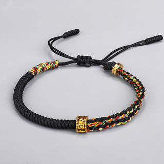 Buddha Gift Om Mani Padme Hum Protection Luck String Bracelet