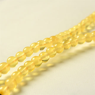 Buddha Gift 108 Mala Beads Natural Amber Clear Anxiety Bracelet