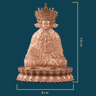 Buddha Gift Shakyamuni Figurine Compassion Handmade Copper Statue Decoration