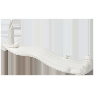 Buddha Gift Buddha Monk Ceramic Sea Wave Mountain Blessing Incense Burner Decoration