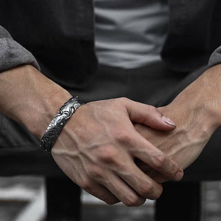 Buddha Gift 999 Sterling Silver 990 Gold Koi Fish Luck Wealth Success Bracelet Bangle