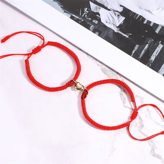 Buddha Gift 2Pcs Tibetan Luck Chinese Knot Protection String Bracelet
