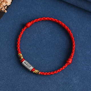 Buddha Gift Handcrafted 925 Sterling Silver Everything Goes Well Design Protection Strength Bracelet Anklet