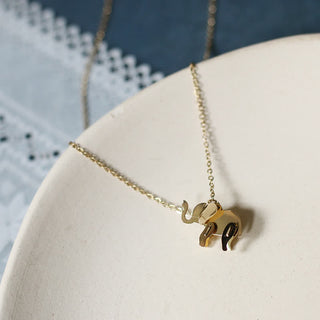 Buddha Gift Elephant Titanium Steel Luck Necklace Chain Pendant