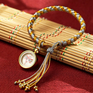 Buddha Gift Handmade Tibetan Five God Of Wealth Dragon Scale Rope Luck Braid Bracelet