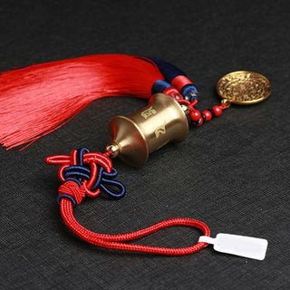 Buddha Gift Tibet Om Mani Padme Hum Prayer Wheel Nine Palace Eight Trigrams Copper Car Hanging Decoration