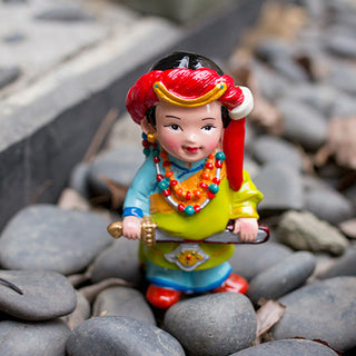 Buddha Gift Hand Painted Tibetan Figures Creative Home Office Car Decoration Ornament