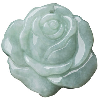 Buddha Gift Lotus Pattern Jade Abundance Prosperity Necklace String Pendant
