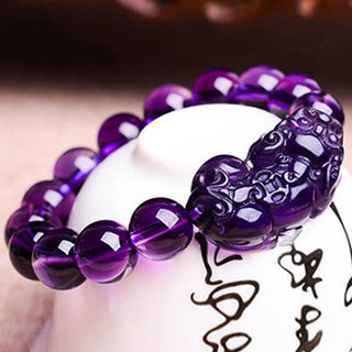Buddha Gift Feng Shui Amethyst Fortune Wealth Bracelet