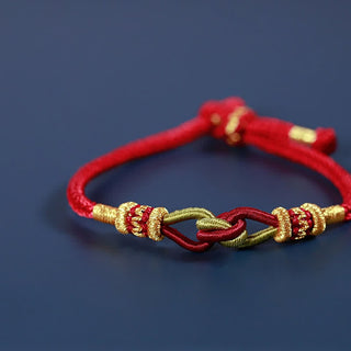 Buddha Gift Handmade Knotting Faith Strength Braid String Bracelet