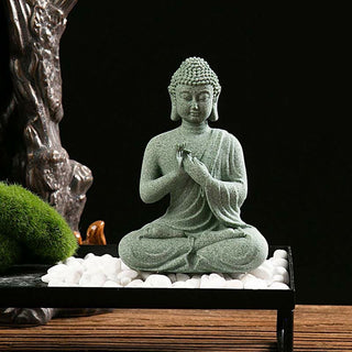 Buddha Gift Tibetan Meditation Contemplation Buddha Serenity Compassion Statue Figurine Decoration