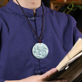 ❗❗❗A Flash Sale- Buddha Gift Chinese Zodiac Dragon Jade Success Amulet String Necklace