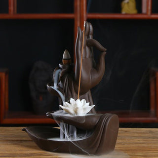 Buddha Gift Tibetan Lotus Blessing Incense Burner Decoration