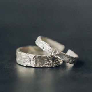 Buddha Gift 925 Sterling Silver Simple Design Blessing Couple Ring