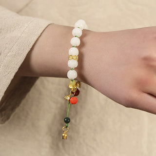 Buddha Gift Natural Bodhi Seed Lotus Pumpkin Bead Peace Harmony Bracelet