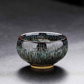 Buddha Gift Small Koi Fish Kiln Change Chinese Jianzhan Ceramic Teacup Kung Fu Tea Cup 60ml