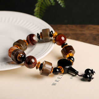 Buddha Gift Natural Sardonyx Luck Bracelet