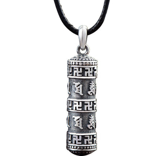 Buddha Gift Tibetan Om Mani Padme Hum Buddha Swastika Luck Necklace Pendant