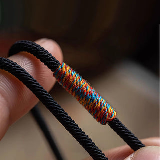 Buddha Gift Tibetan Om Mani Padme Hum Carved Amulet Double Wrap Bracelet