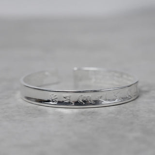 Buddha Gift Tibetan Mantra White Copper Bracelet