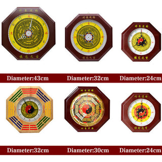 Buddha Gift Feng Shui Bagua Map Balance Energy Map Wall Clock