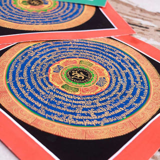 Buddha Gift Tibetan Handmade Thangka Painting Blessing Thangka Blind Box Random Color Pattern