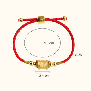 Buddha Gift 999 Sterling Silver Om Mani Padme Hum Luck Red String Bracelet