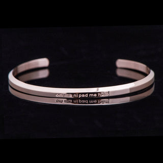 Buddha Gift Six True Words Engraving Titanium Steel Blessing Protection Bracelet