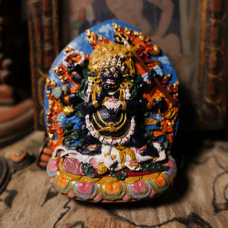 Buddha Gift Mini Daikokuten God of Wealth Buddha Tibet Clay Serenity Home Decoration