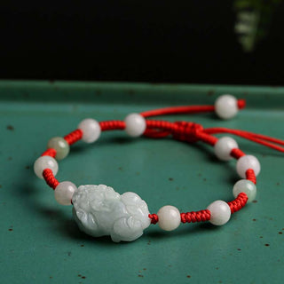 Buddha Gift Natural Jade PiXiu Luck Bracelet