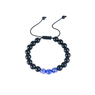 Buddha Gift Black Obsidian Luminous Glowstone Strength Bracelet