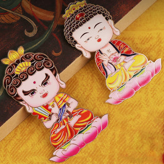 Buddha Gift Chinese Zodiac Natal Buddha Blessing Wealth Fortune Fridge Phone Sticker