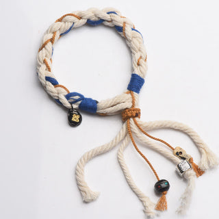 Buddha Gift Tibet Zakiram Goddess of Wealth Thangka Handmade Luck Bracelet