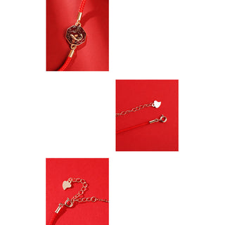 Buddha Gift 925 Sterling Silver Luck Koi Fish Color Change Wealth Handcrafted Braided Bracelet