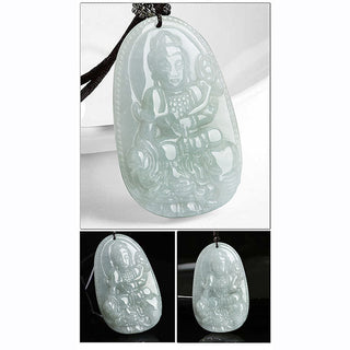 Buddha Gift Chinese Zodiac Natal Buddha Jade Wealth Prosperity Necklace Pendant