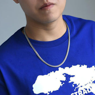 Buddha Gift Double Dorje Vajra Strength Punk Copper Chain Bracelet Necklace