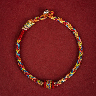 Buddha Gift Handmade Dragon Boat Festival Luck Colorful Rope Child Adult Bracelet