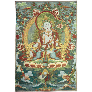 Buddha Gift Tibetan Embroidery White Tara Thangka Tapestry Wall Hanging Wall Art Meditation for Home Decor