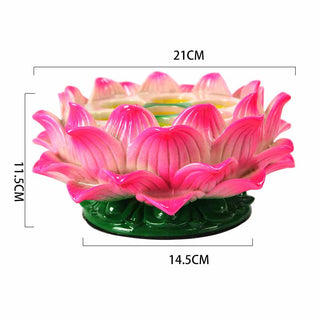 Buddha Gift Meditation Prayer Altar Lotus Flower Candle Holder Buddhist Temple Rituals Use Items
